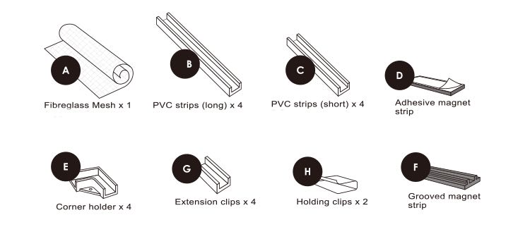 window screen frame kit
