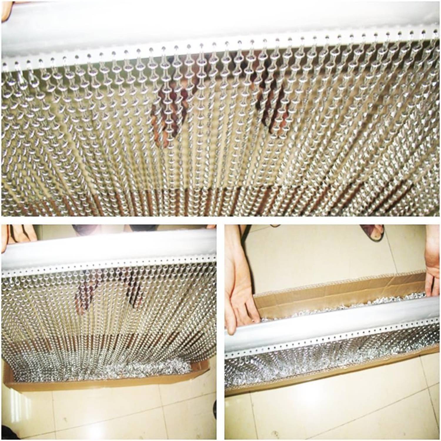 Chain Door Curtain - Black: photo 2