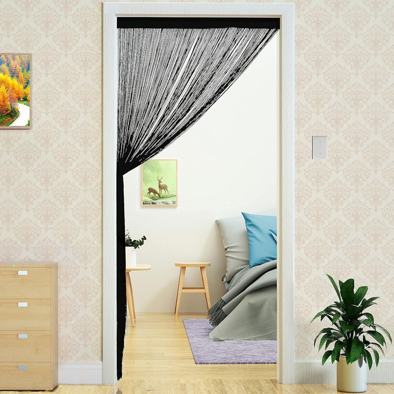 Door Curtain - Black