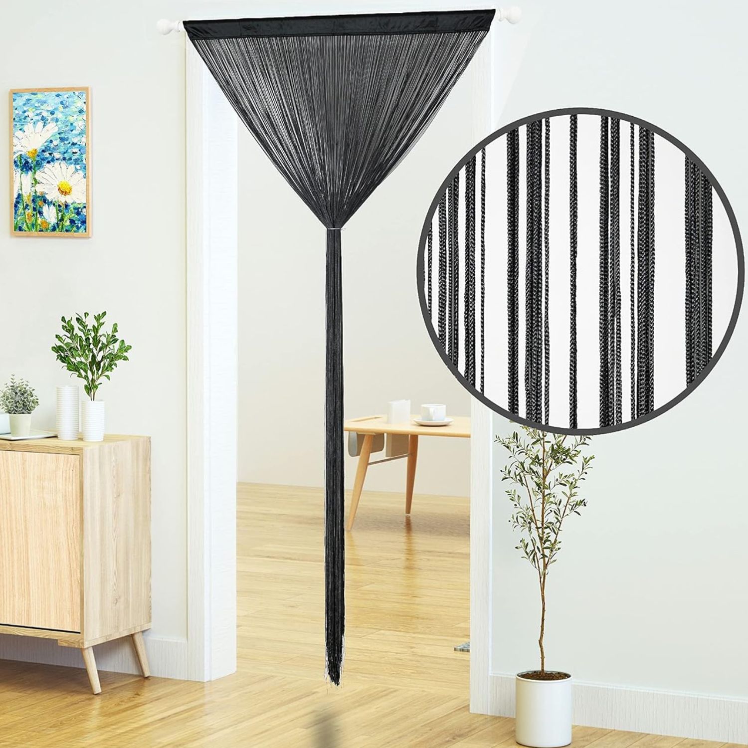 Door Curtain - Black: image 4