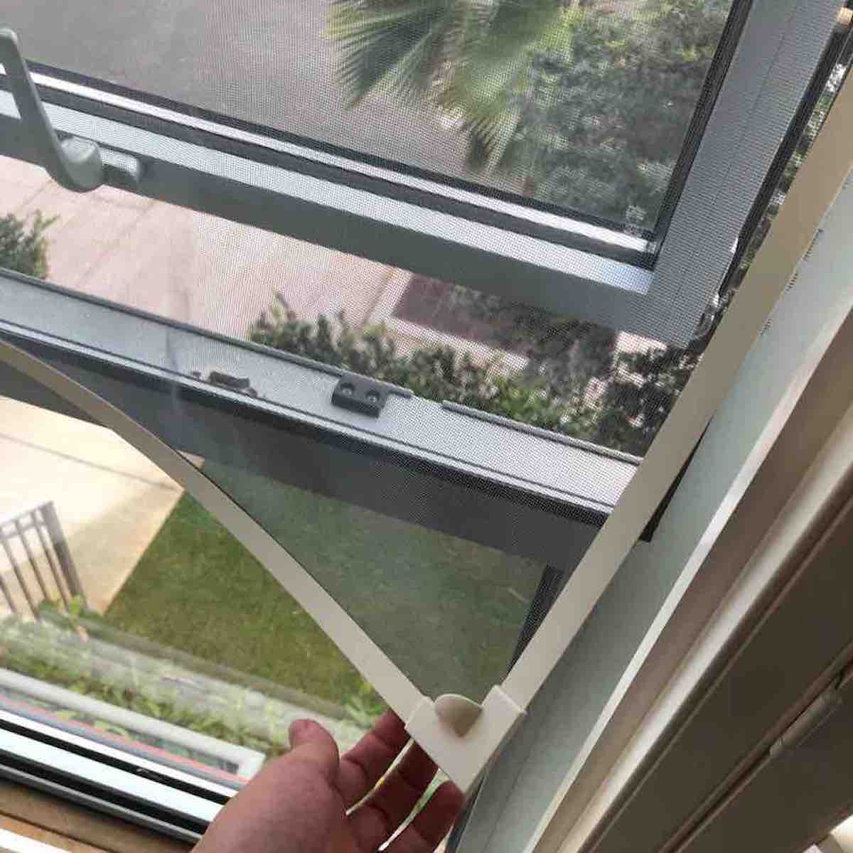 Magnetic Window Screen - Black, Standard Mesh (Grey), 39" x 39": image 7